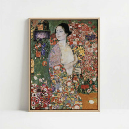 Framed Canvas - Framed canvas in oak color frame