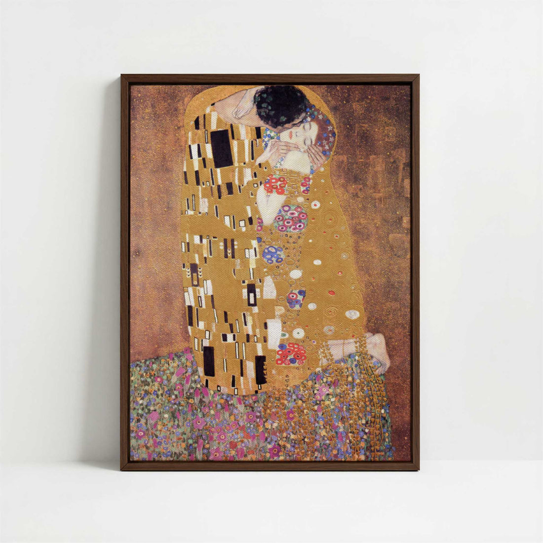 Framed Canvas - Framed canvas in dark wood color frame