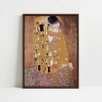 Framed Canvas - Framed canvas in dark wood color frame