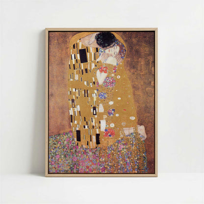 Framed Canvas - Framed canvas in oak color frame