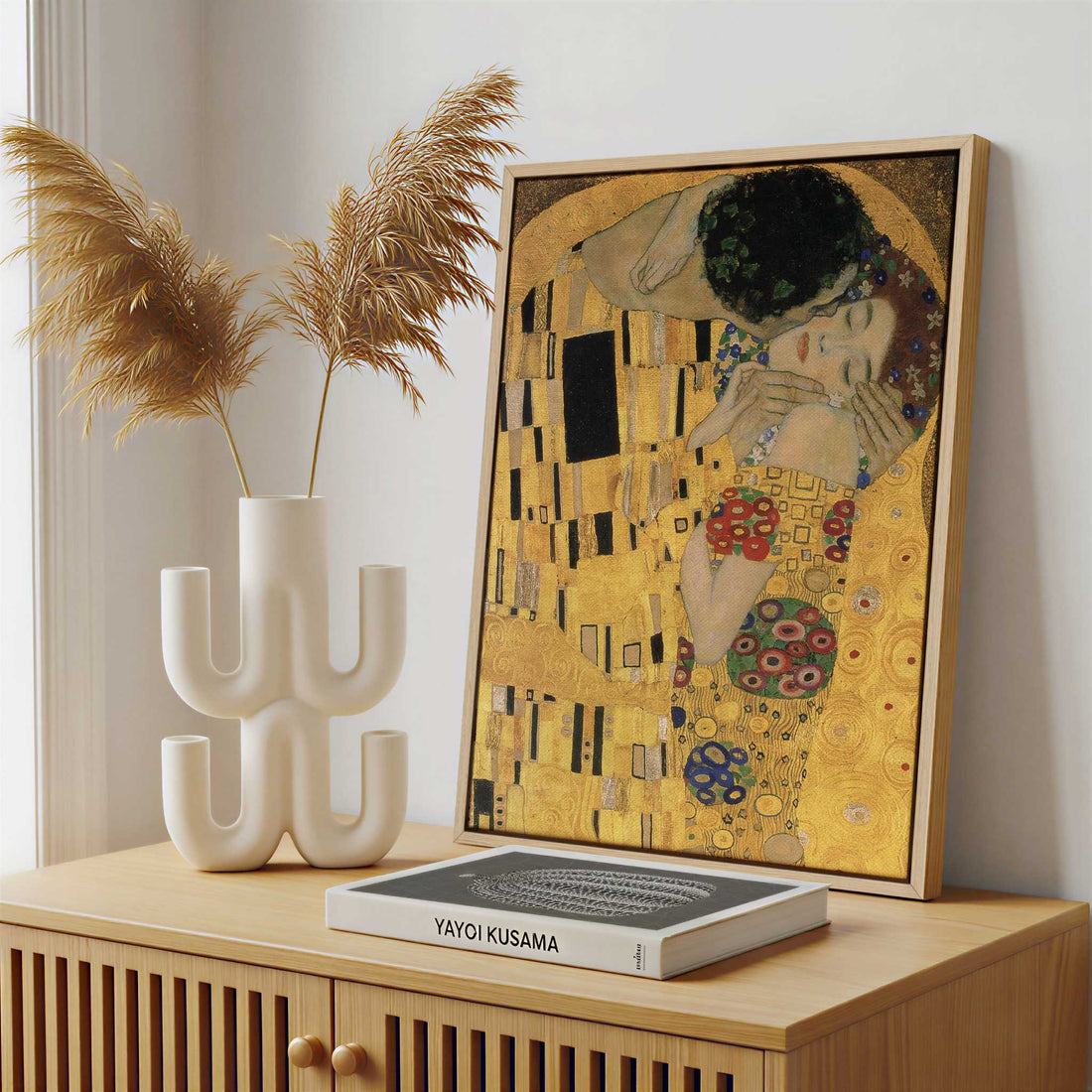 Framed Canvas - Framed canvas in a stylish interior setting