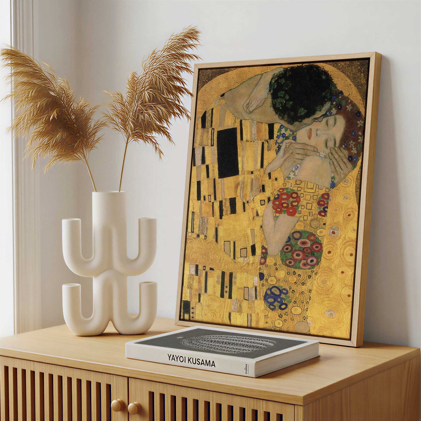 Framed Canvas - Framed canvas in a stylish interior setting