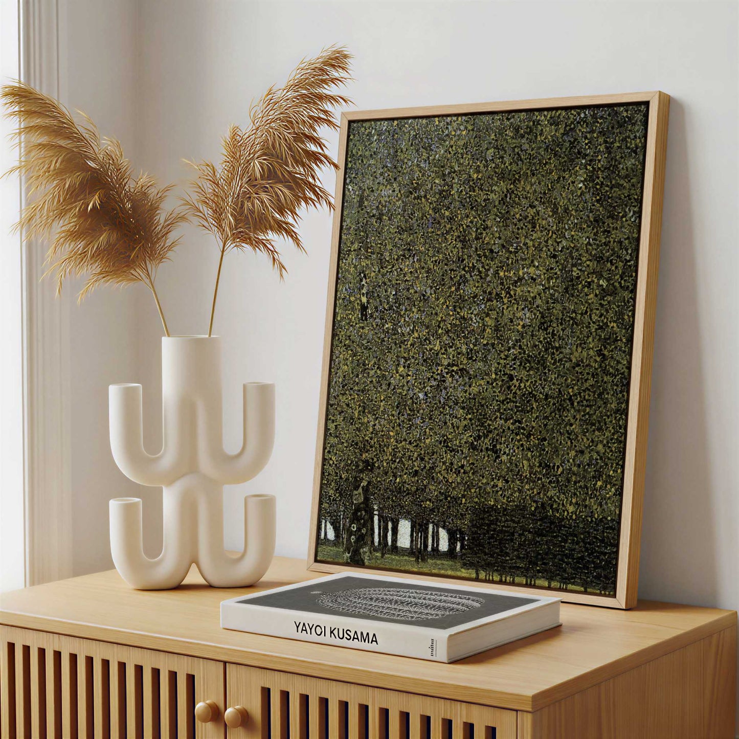 Framed Canvas - Framed canvas in a stylish interior setting