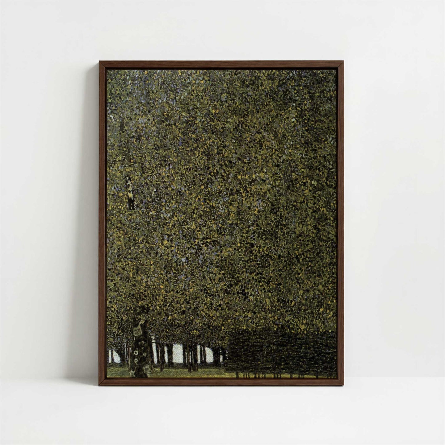 Framed Canvas - Framed canvas in dark wood color frame