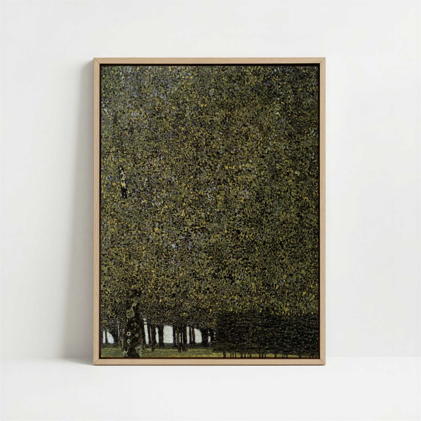Framed Canvas - Framed canvas in oak color frame