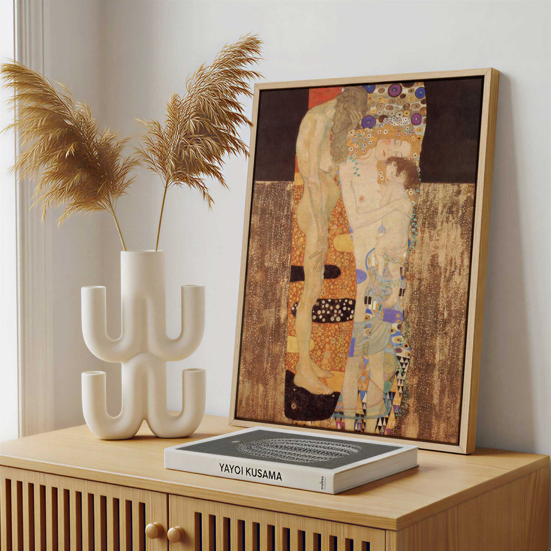 Framed Canvas - Framed canvas in a stylish interior setting