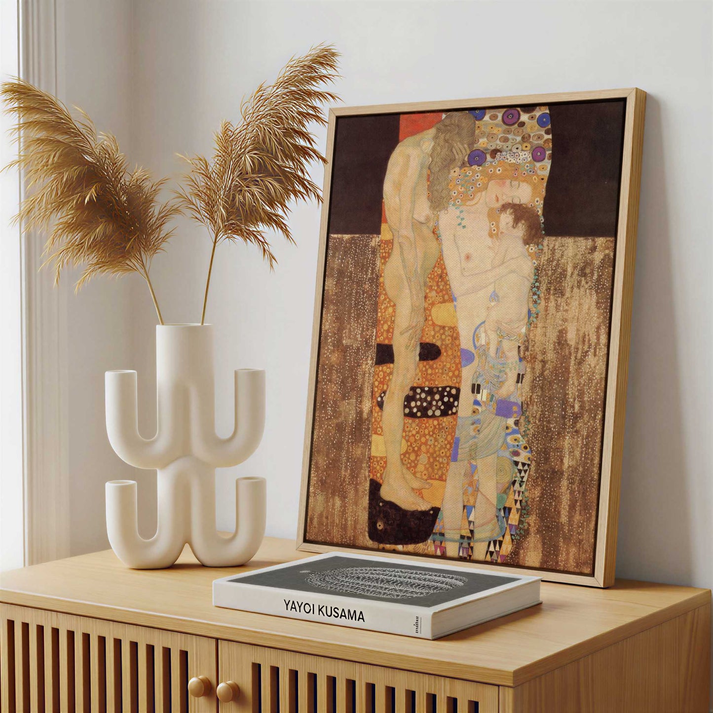 Framed Canvas - Framed canvas in a stylish interior setting
