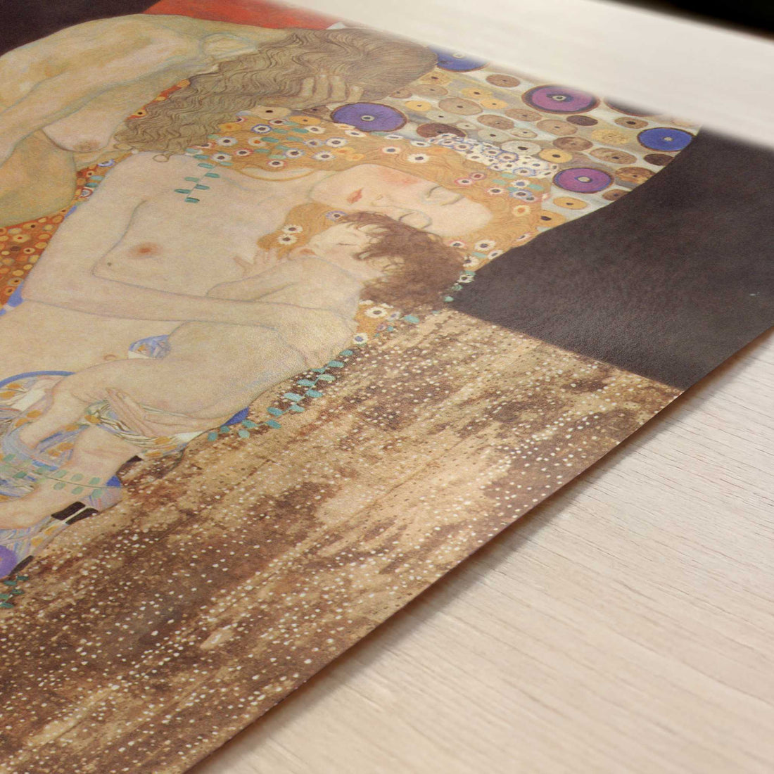 The Three Ages of Woman (1905) by Gustav Klimt – Art Print - Close-up detail of the art print