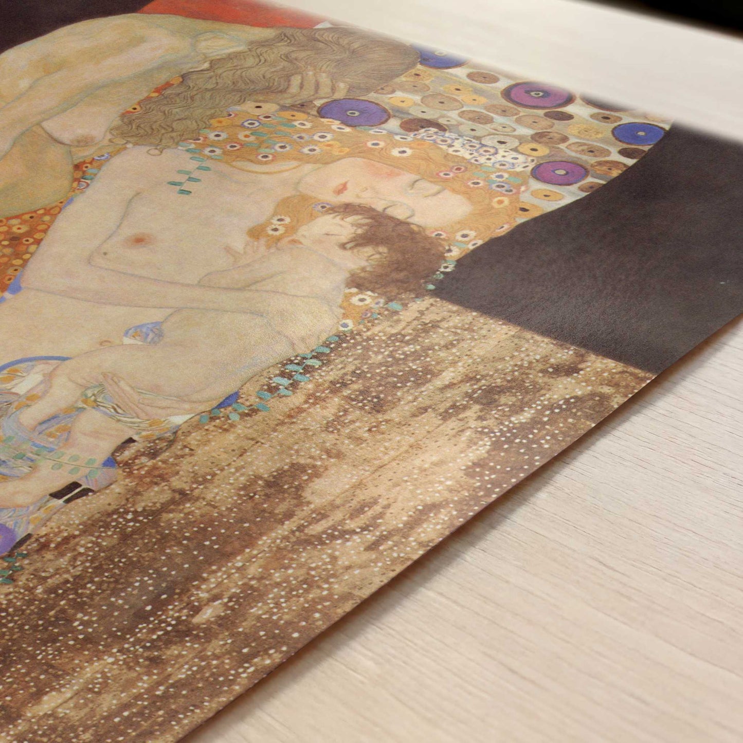 The Three Ages of Woman (1905) by Gustav Klimt – Art Print - Close-up detail of the art print