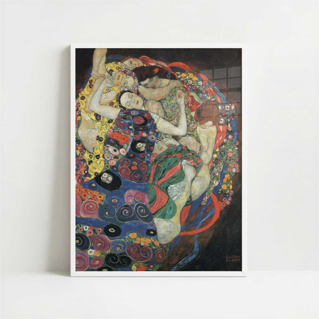The Virgin (1913) by Gustav Klimt – Art Print - Art print in white frame