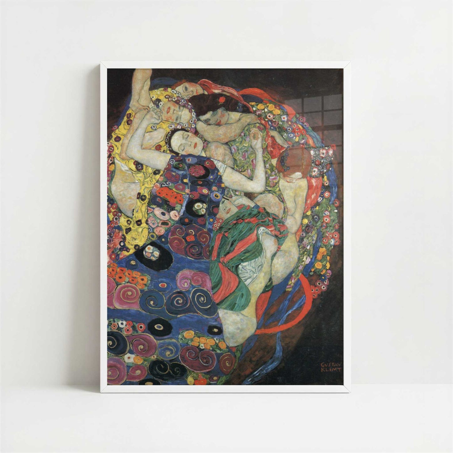 The Virgin (1913) by Gustav Klimt – Art Print - Art print in white frame