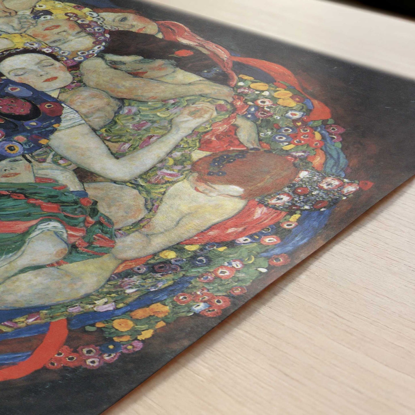 The Virgin (1913) by Gustav Klimt – Art Print - Close-up detail of the art print