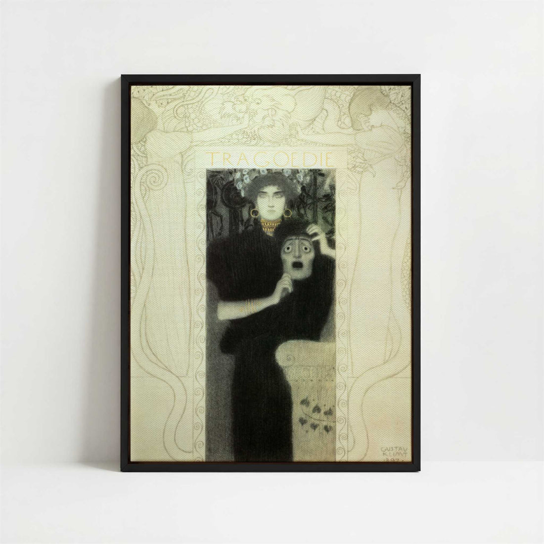 Framed Canvas - Framed canvas in black frame