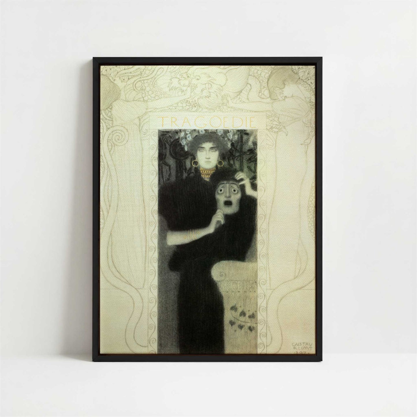 Framed Canvas - Framed canvas in black frame