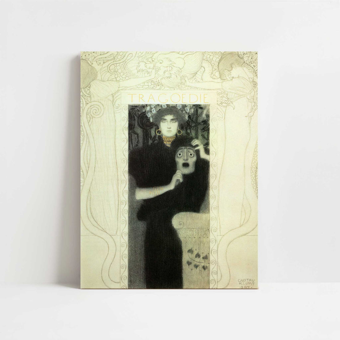 Tragedy (1897) by Gustav Klimt – Art Print - Unframed art print