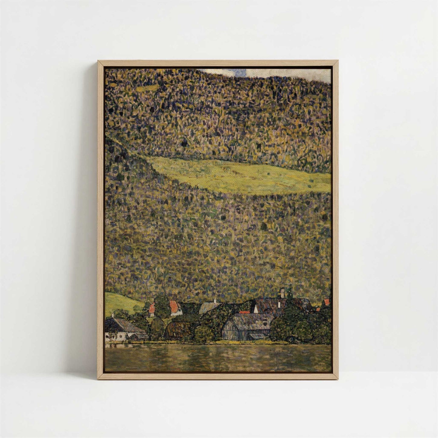 Framed Canvas - Framed canvas in oak color frame