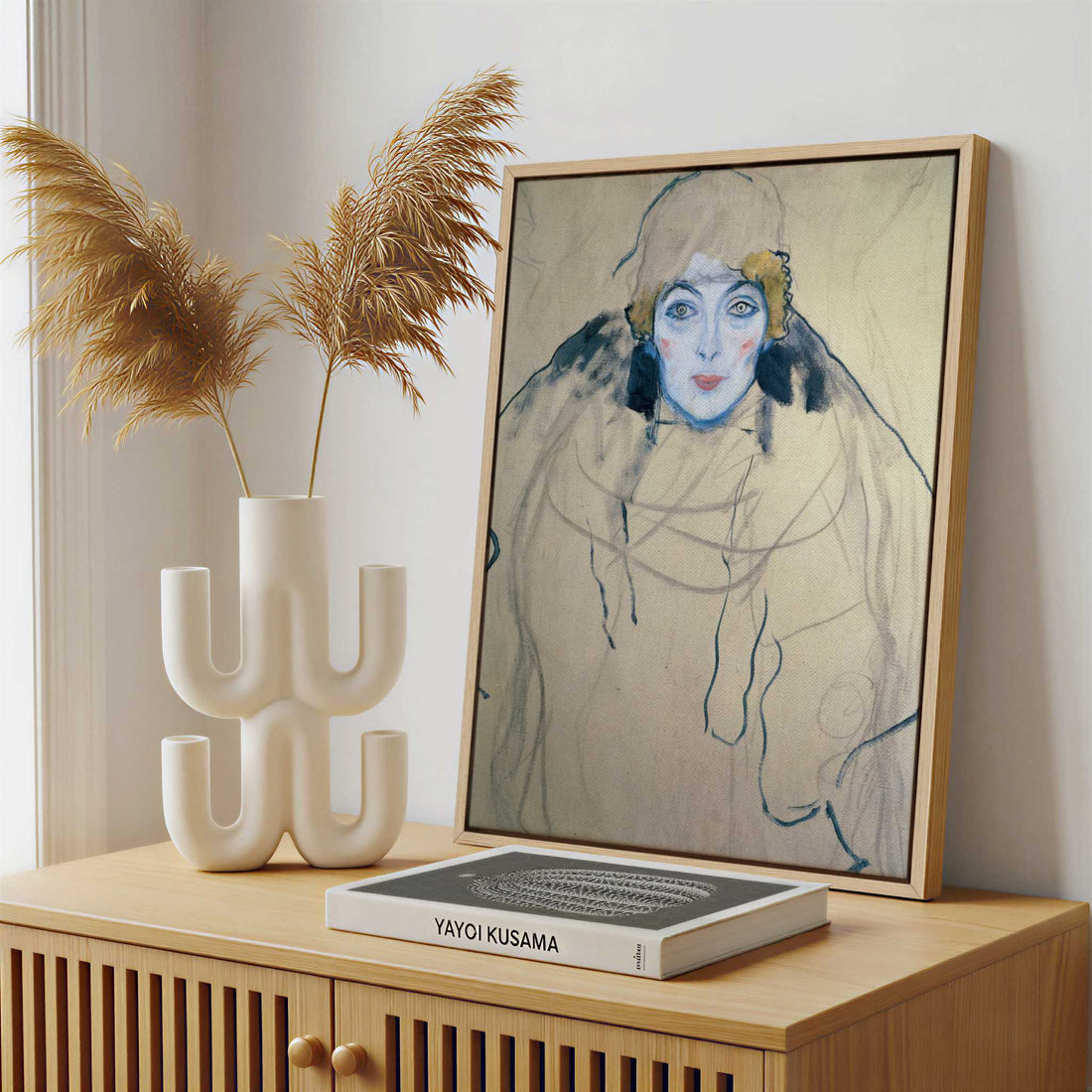 Framed Canvas - Framed canvas in a stylish interior setting