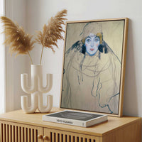 Framed Canvas - Framed canvas in a stylish interior setting