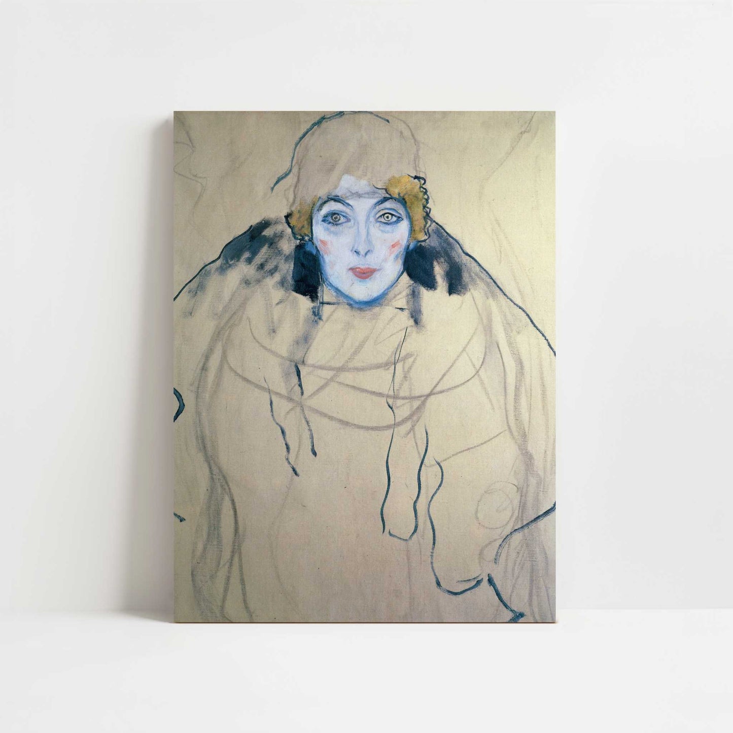 Woman's Head (1918) by Gustav Klimt – Art Print - Unframed art print
