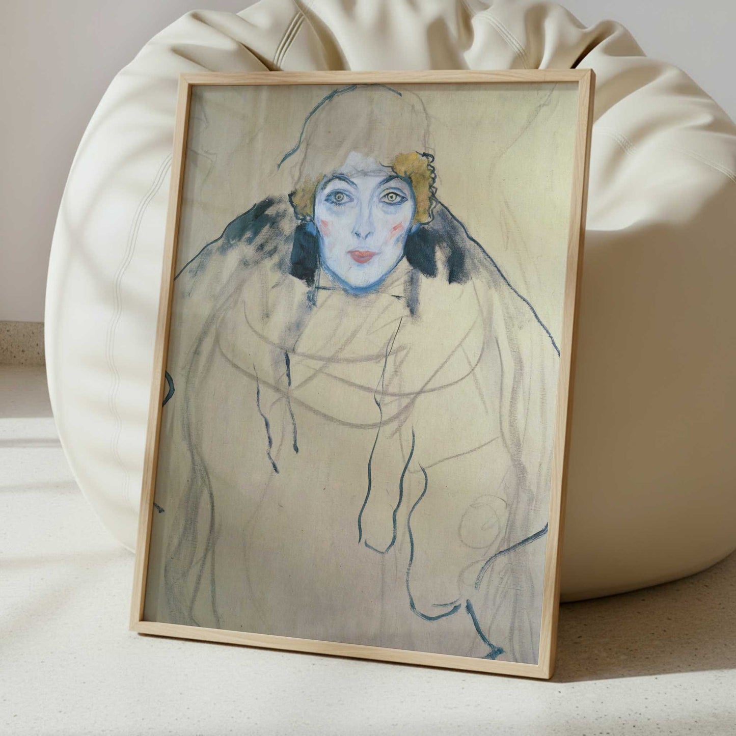 Woman's Head (1918) by Gustav Klimt – Art Print - Interior inspiration