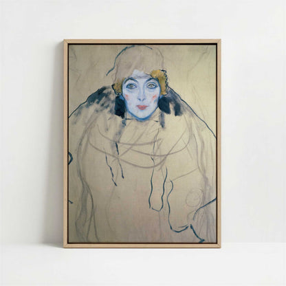 Framed Canvas - Framed canvas in oak color frame