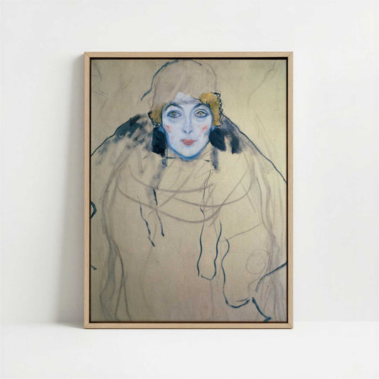 Framed Canvas - Framed canvas in oak color frame