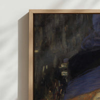 Framed Canvas - Close-up detail and texture of the framed canvas