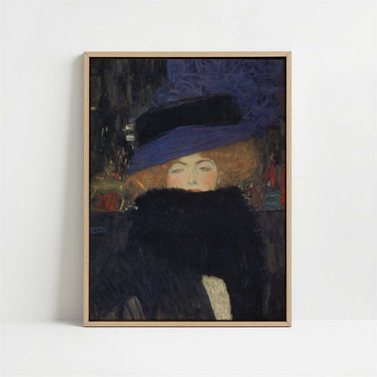 Framed Canvas - Framed canvas in oak color frame