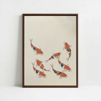 Framed Canvas - Framed canvas in dark wood color frame