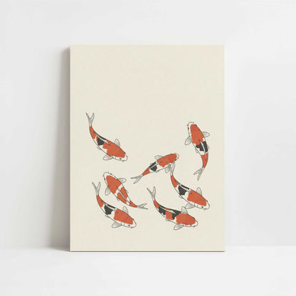 Koi in Still Water - Art Print - Unframed art print