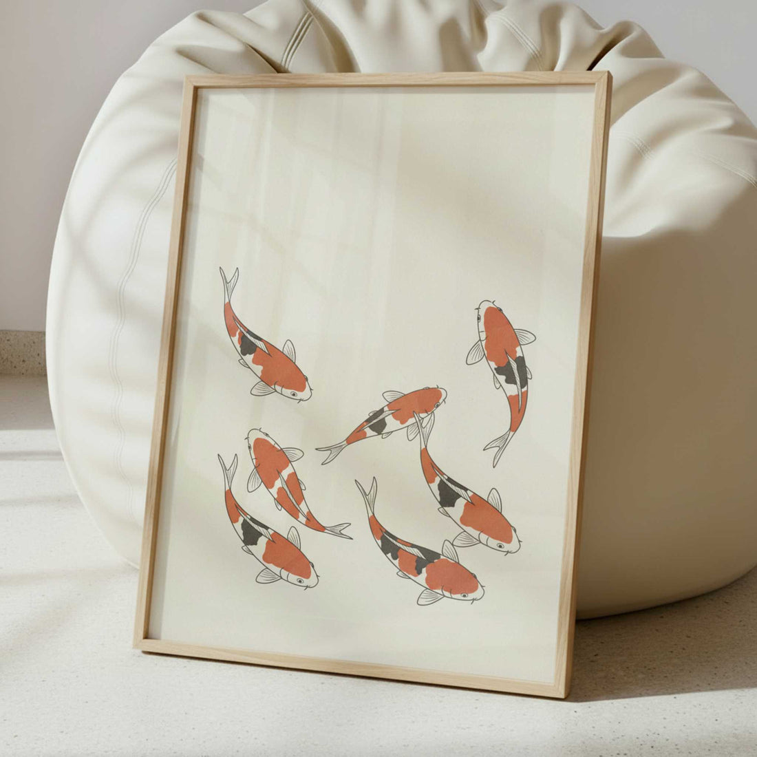 Koi in Still Water - Art Print - Interior inspiration