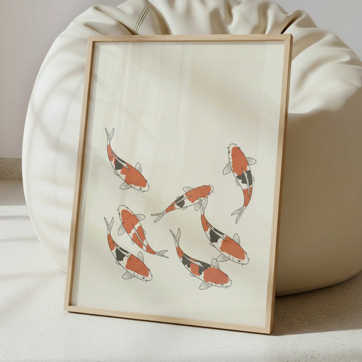 Koi in Still Water - Art Print - Interior inspiration