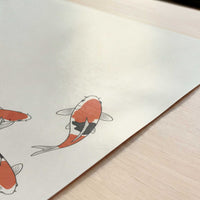 Koi in Still Water - Art Print - Close-up detail of the art print