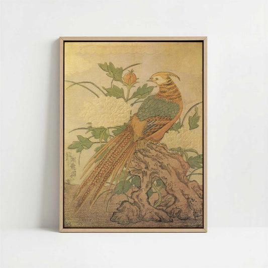 Framed Canvas - Framed canvas in oak color frame