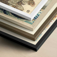 The Courtesan Morokoshi of Echizen-ya with Her Child (c.1776-77) by Koryusai, Isoda – Art Print - Close-up detail of the different frames