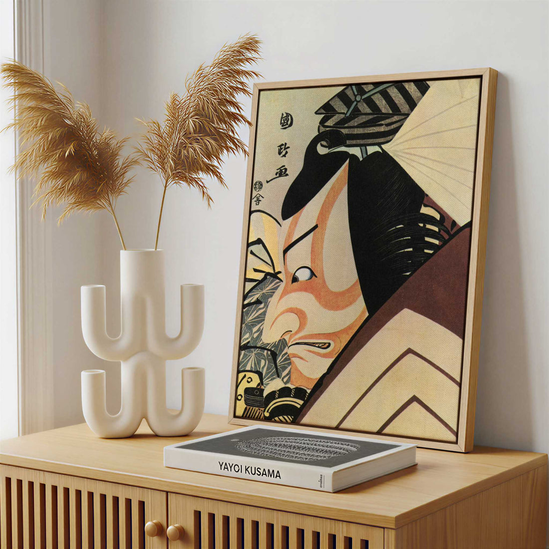 Framed Canvas - Framed canvas in a stylish interior setting