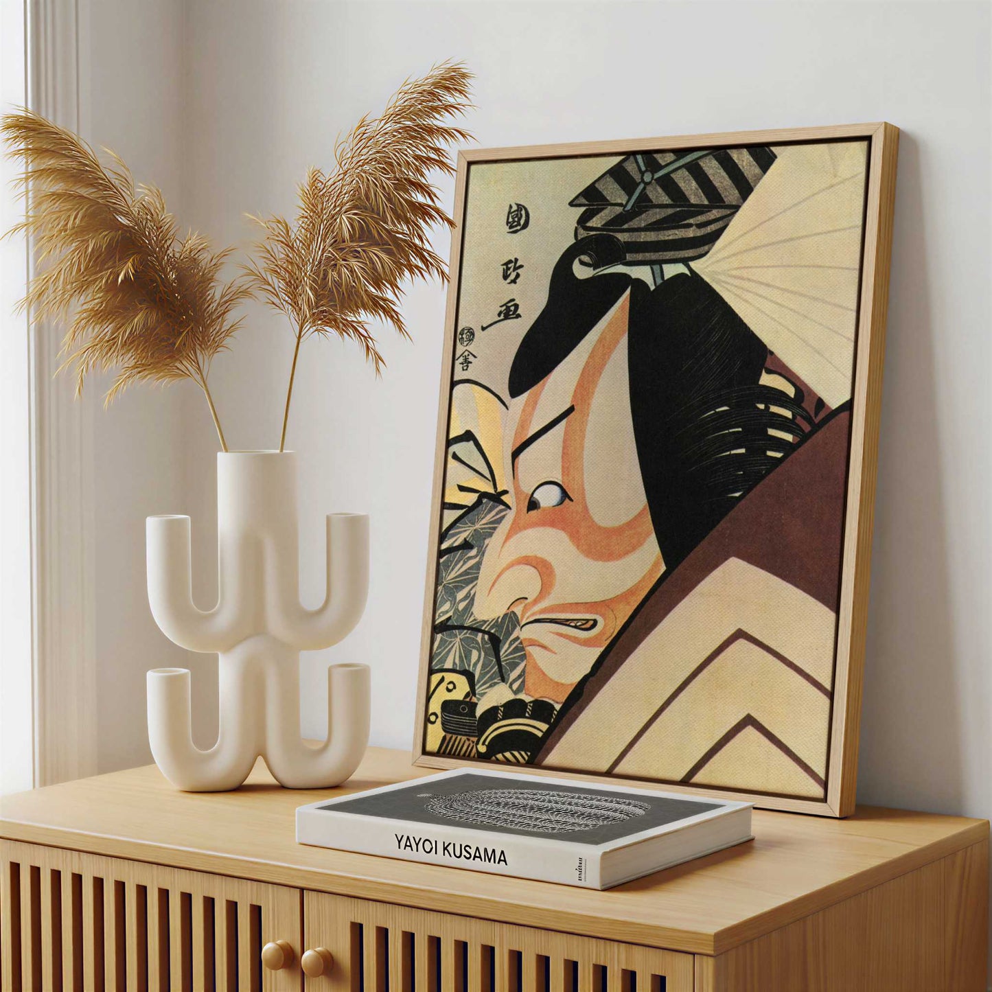 Framed Canvas - Framed canvas in a stylish interior setting