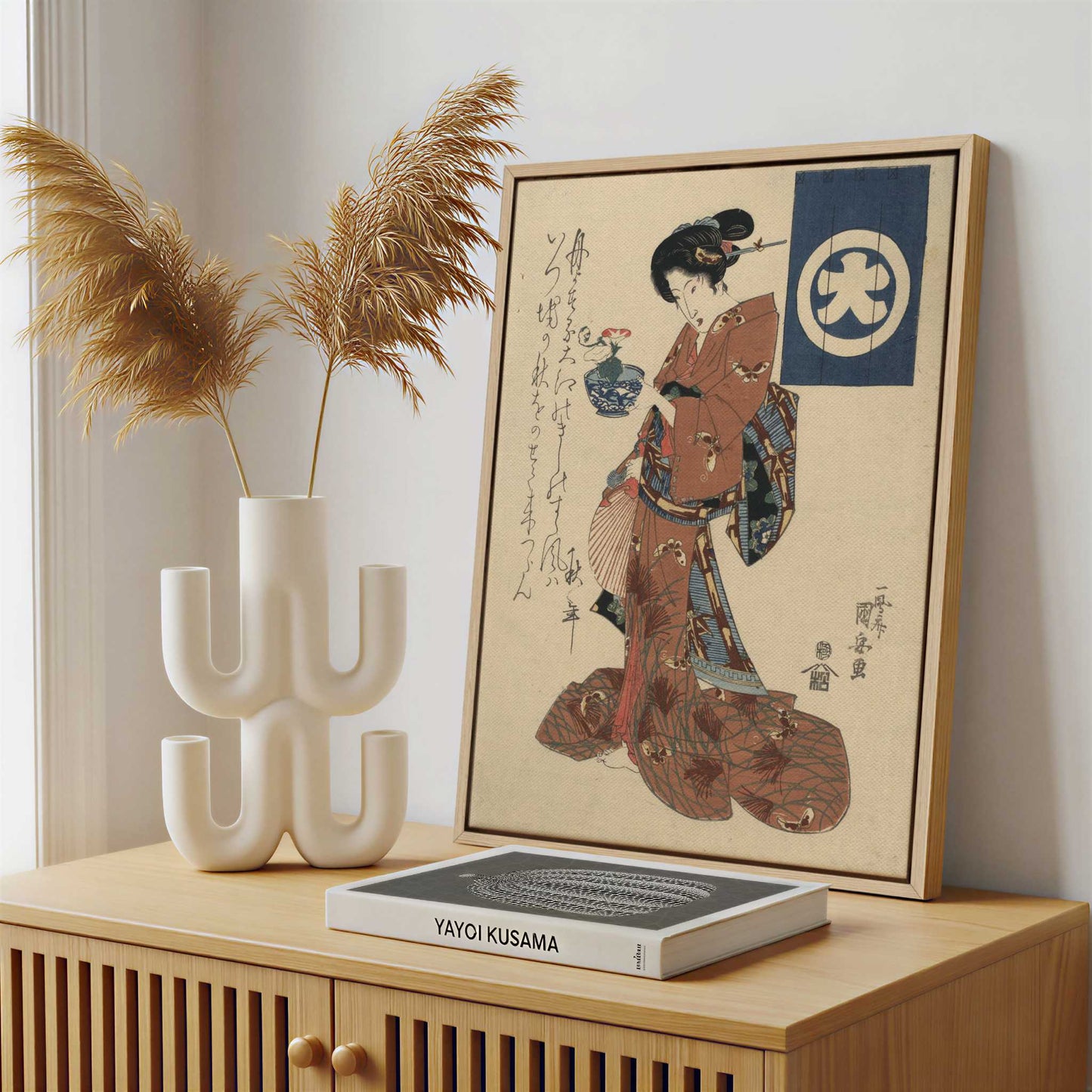 Framed Canvas - Framed canvas in a stylish interior setting