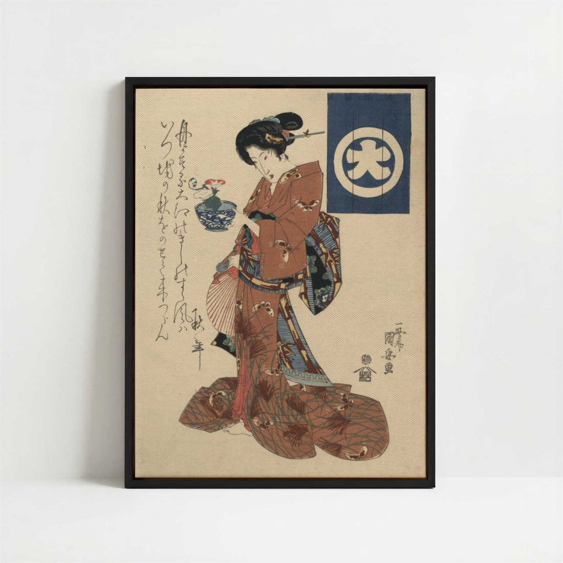 Framed Canvas - Framed canvas in black frame