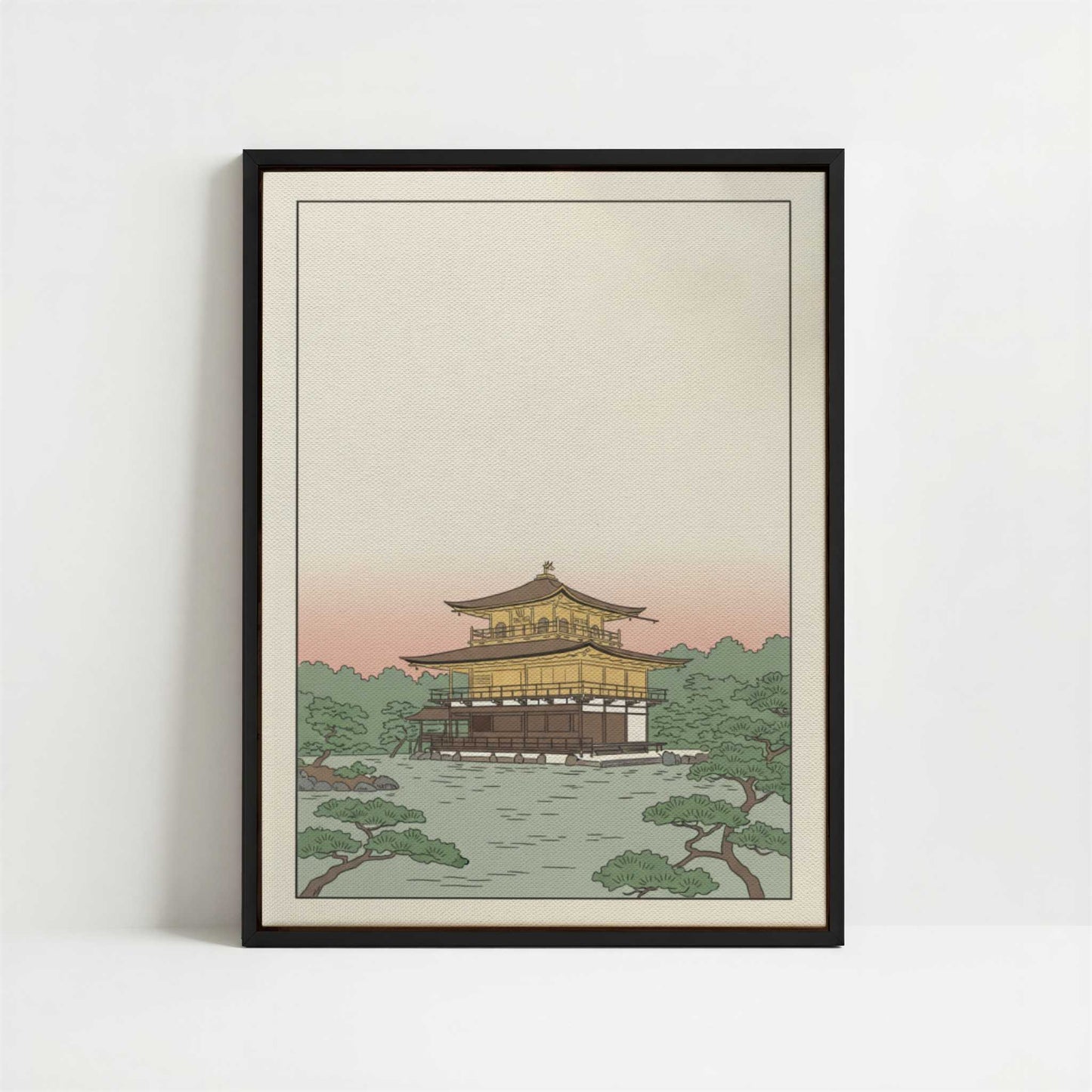 Framed Canvas - Framed canvas in black frame