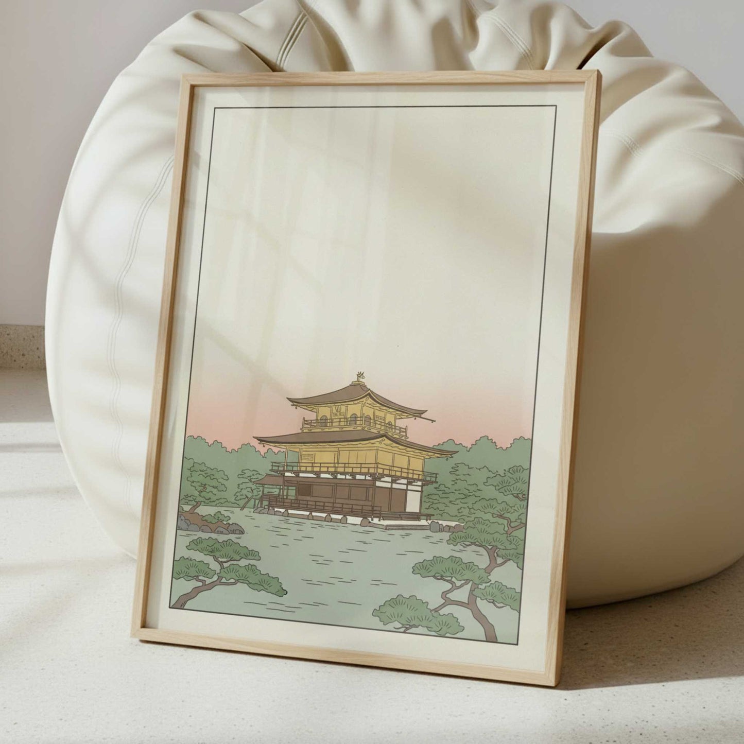 Kyoto’s Golden Pavilion at Dusk - Art Print - Interior inspiration