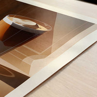 Latte Macchiato from Melbourne, Australia - Art Print - Close-up detail of the art print