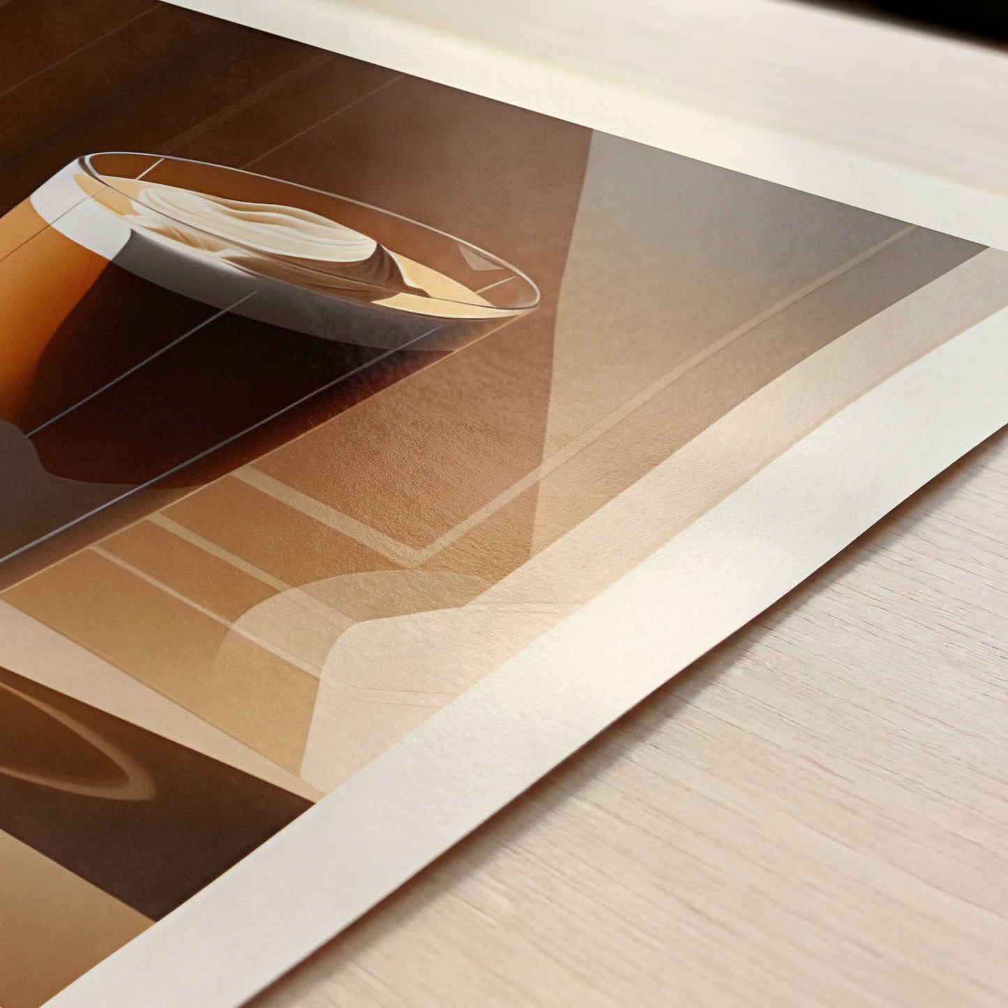 Latte Macchiato from Melbourne, Australia - Art Print - Close-up detail of the art print