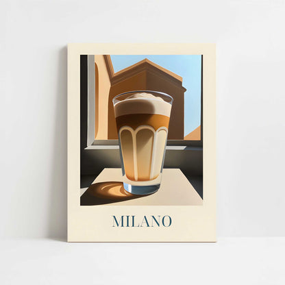 Latte macchiato from Milan, Italy - Art Print - Unframed art print