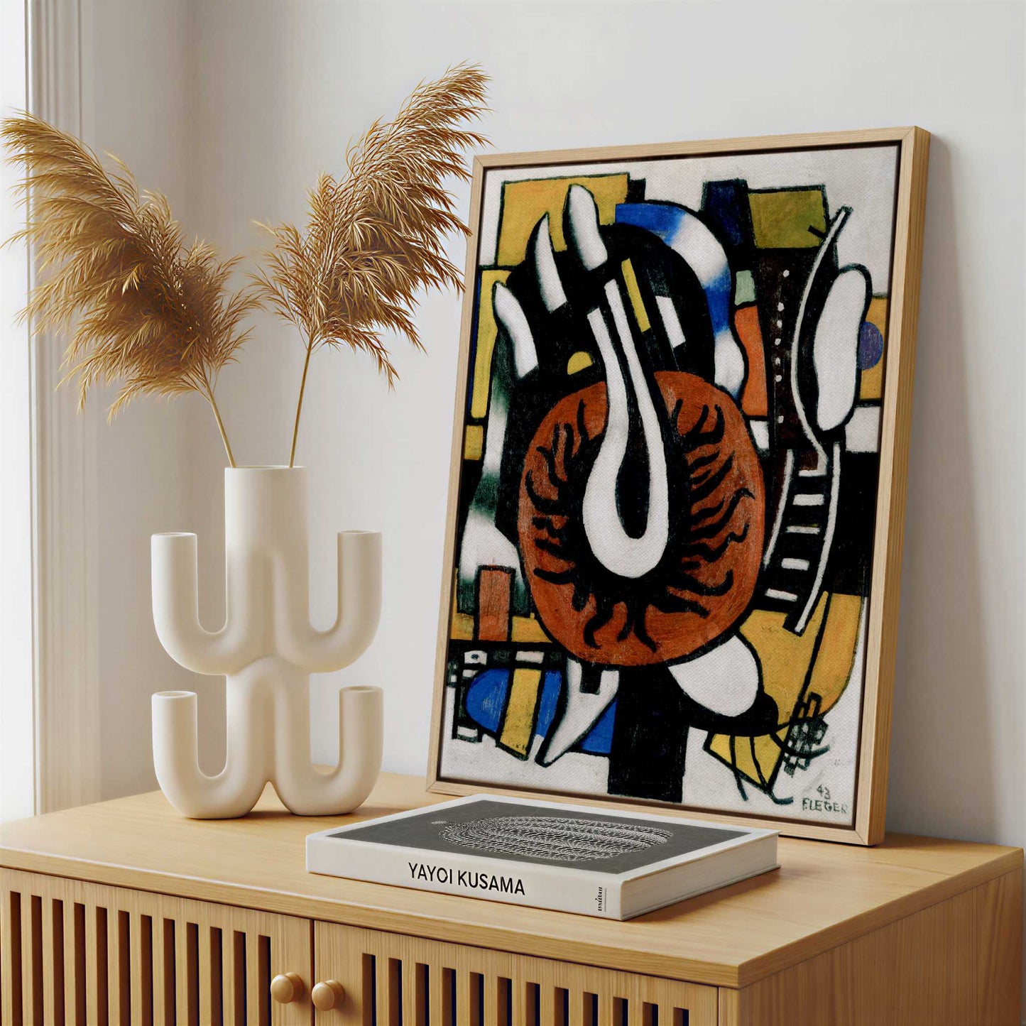 Framed Canvas - Framed canvas in a stylish interior setting