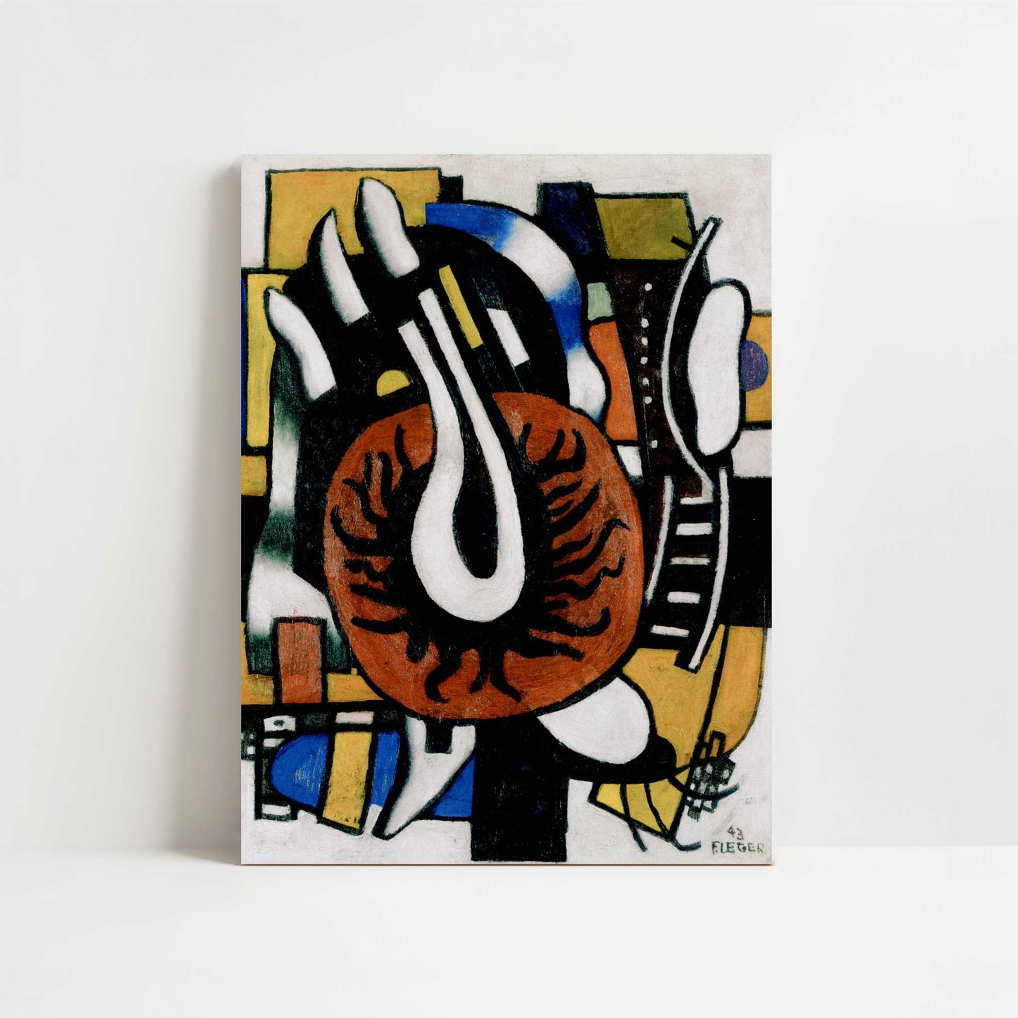 The Red Disc (1943) by Fernand Léger – Art Print - Unframed art print