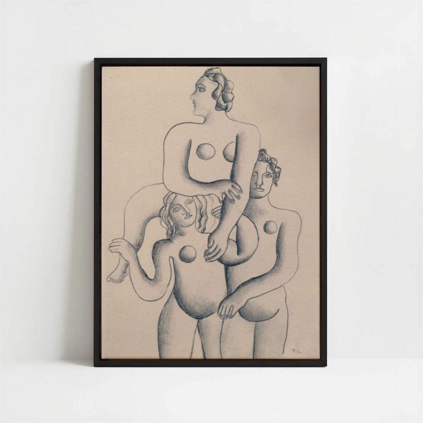 Framed Canvas - Framed canvas in black frame