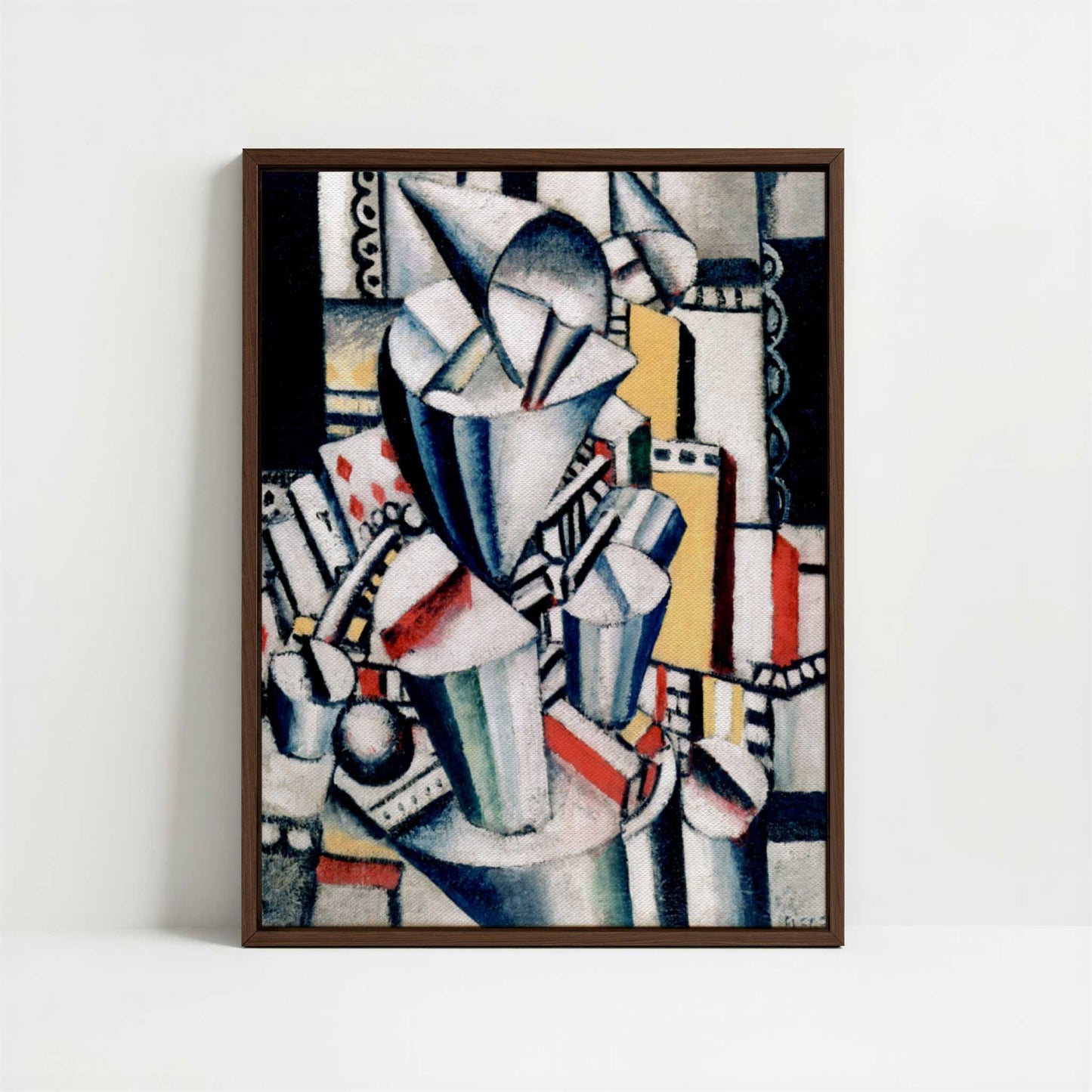 Framed Canvas - Framed canvas in dark wood color frame