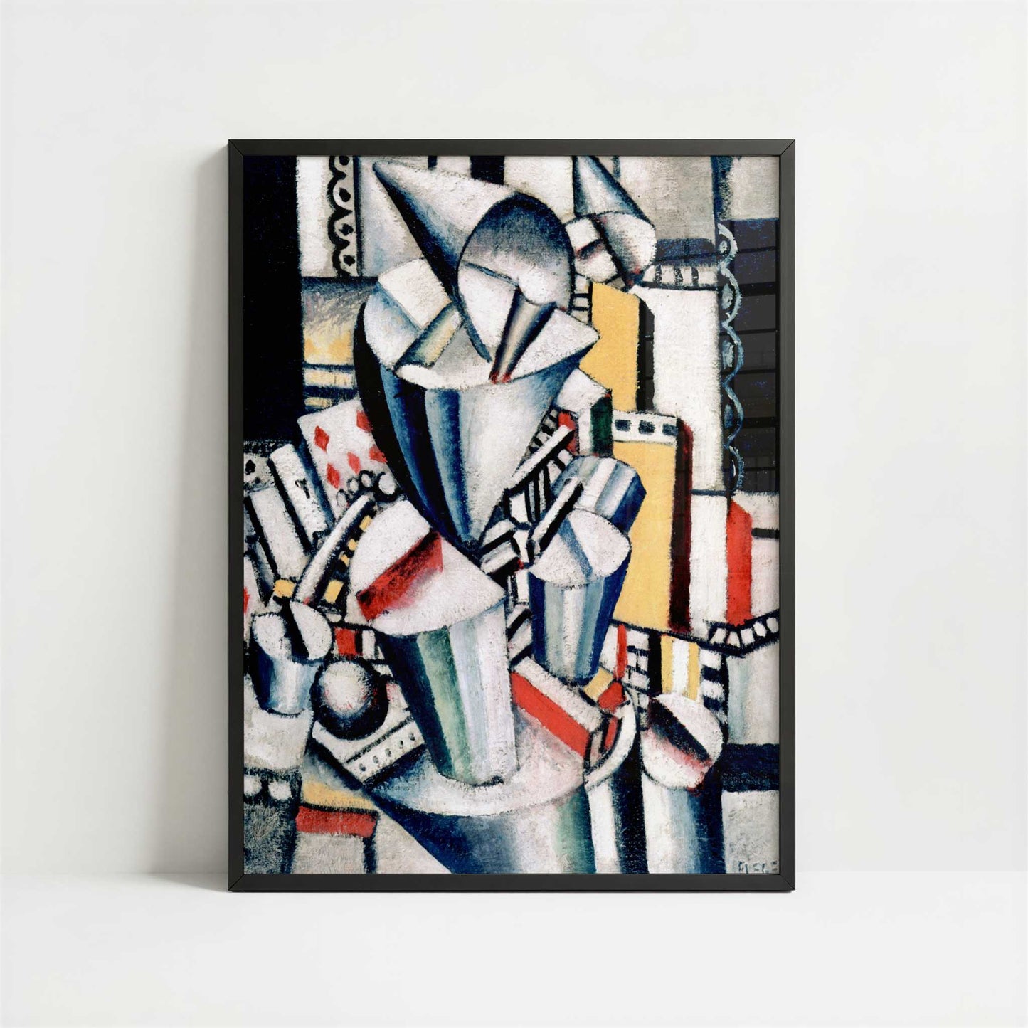 Clown (1918) by Fernand Léger – Art Print - Art print in black frame