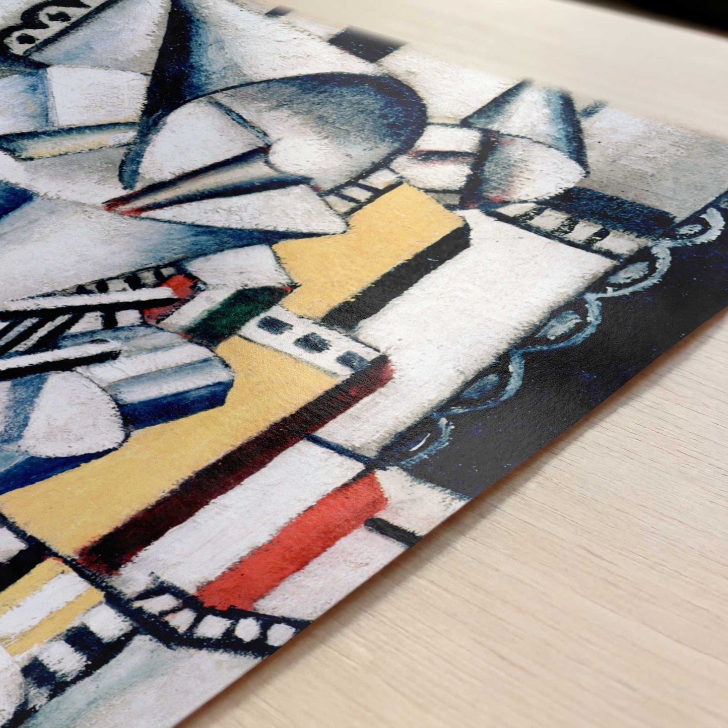 Clown (1918) by Fernand Léger – Art Print - Close-up detail of the art print